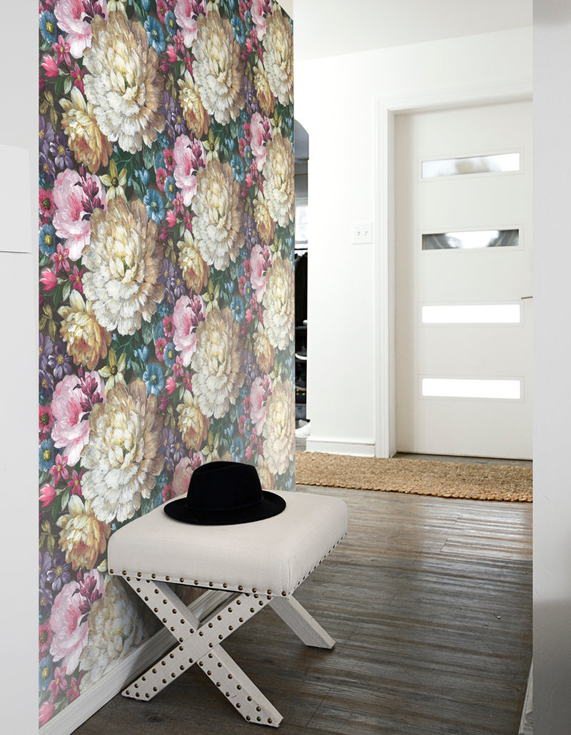 NextWall Peel and Stick Blooming Floral Wallpaper