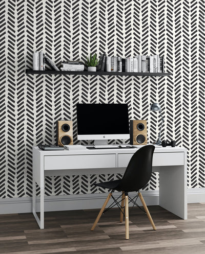 Black Chevron Wallpaper