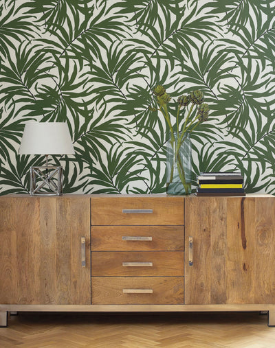 York Bali Leaves Ashford Tropics Peel and Stick Wallpaper