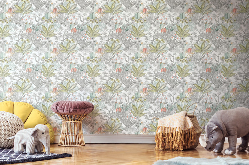 Flowering Desert Premium Peel and Stick Wallpaper