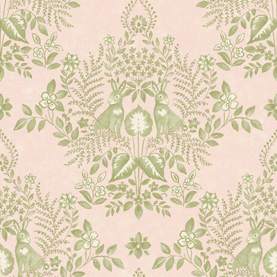 Cottontail Toile Premium Peel and Stick Wallpaper