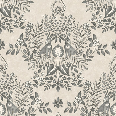 Cottontail Toile Premium Peel and Stick Wallpaper