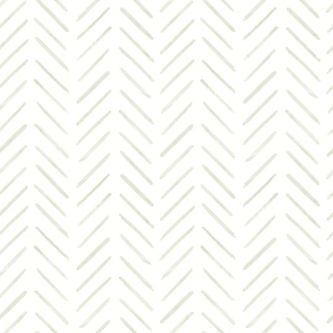 Painted Herringbone Peel and Stick Wallpaper