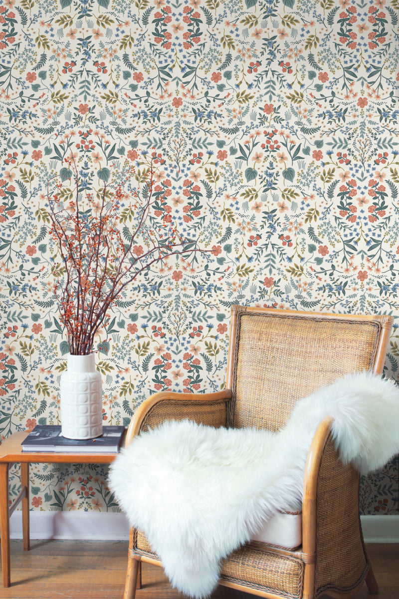 York Rifle Paper Co Wildwood Floral Wallpaper