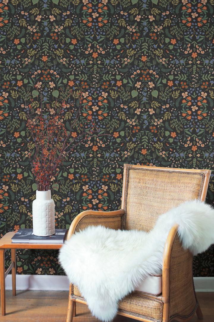 York Rifle Paper Co Wildwood Floral Wallpaper | RI5158 – D. Marie