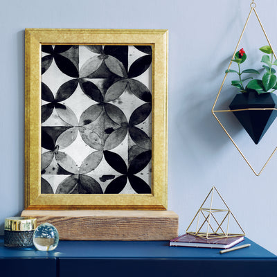 Paul Brent Black Moroccan Tile Peel and Stick Wallpaper