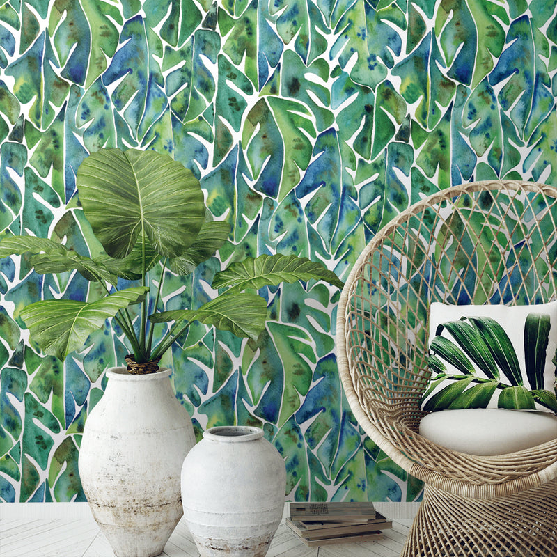 Cat Coquillette Philodendron Peel and Stick Wallpaper