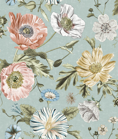 Vintage Poppy Roommates Peel and Stick Wallpaper