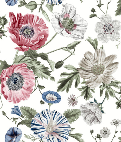 Vintage Poppy Roommates Peel and Stick Wallpaper