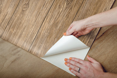 Brown Distressed Shiplap Rustic Wood Peel and Stick Wallpaper