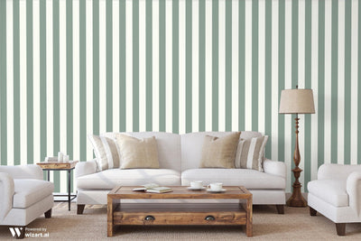 Jade Collection Awning Stripe Wallpaper