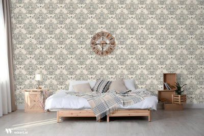 Cottontail Toile Premium Peel and Stick Wallpaper