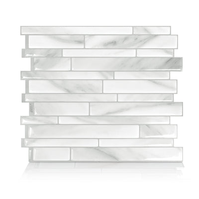 SmartTiles Milano Carrara Marble Peel and Stick Tile