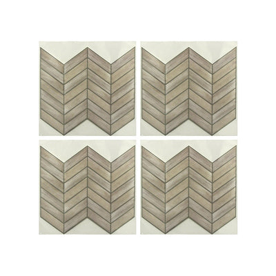 StickTILES Chevron Distressed Wood Peel and Stick Tile