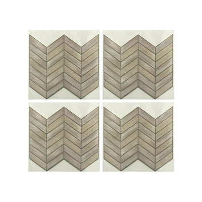 StickTILES Chevron Distressed Wood Peel and Stick Tile