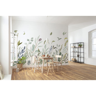 Breeze Wall Greens Mural Wallpaper