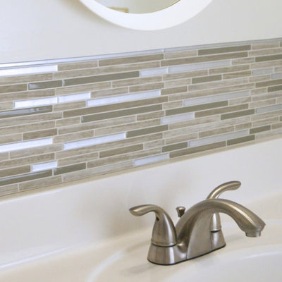 Smart Tiles Smart Edge Brillo Peel and Stick Finishing Edge Backsplash