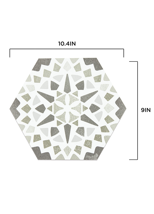 Ribera Peel & Stick Hexagon Floor Tiles